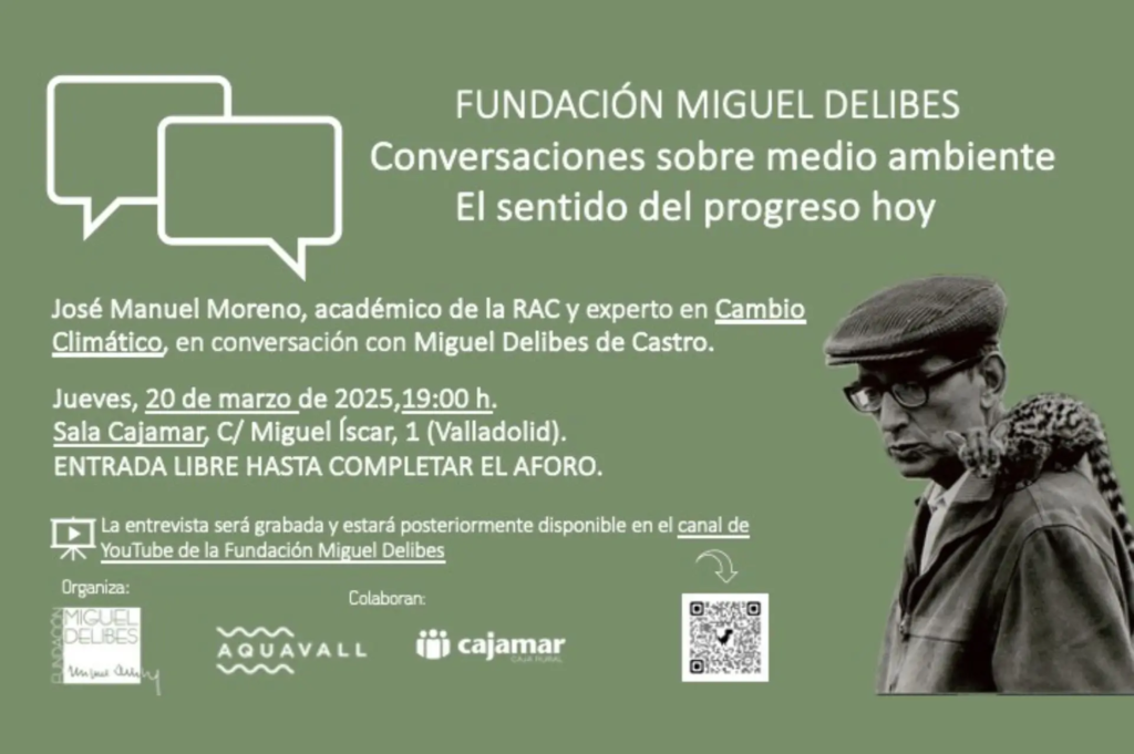 Tras las huellas de Delibes: Un ciclo para despertar la conciencia ambiental en el Siglo XXI Sostenibilidad - Solo Hay Uno Cartel de la Charla "Tras las Huellas de Delibes"
