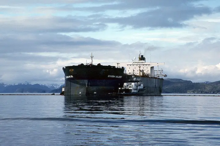 El naufragio del Exxon Valdez fue uno de los primeros escenarios en los que se recurrió a la biorremediación de aguas. 