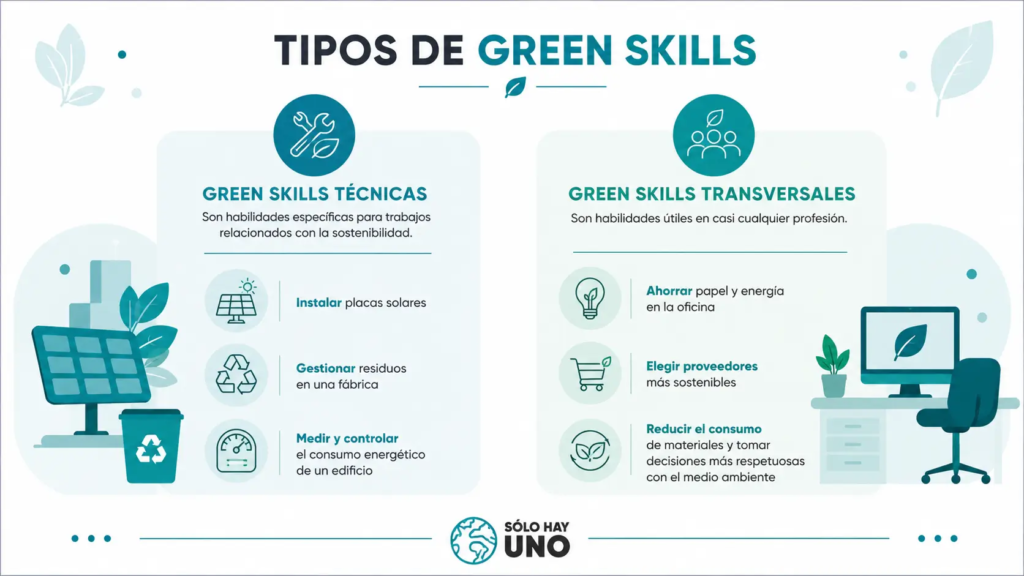 Qué son las green skills y por qué van a decidir tu próximo empleo Sostenibilidad - Solo Hay Uno Tipos de Green Skills